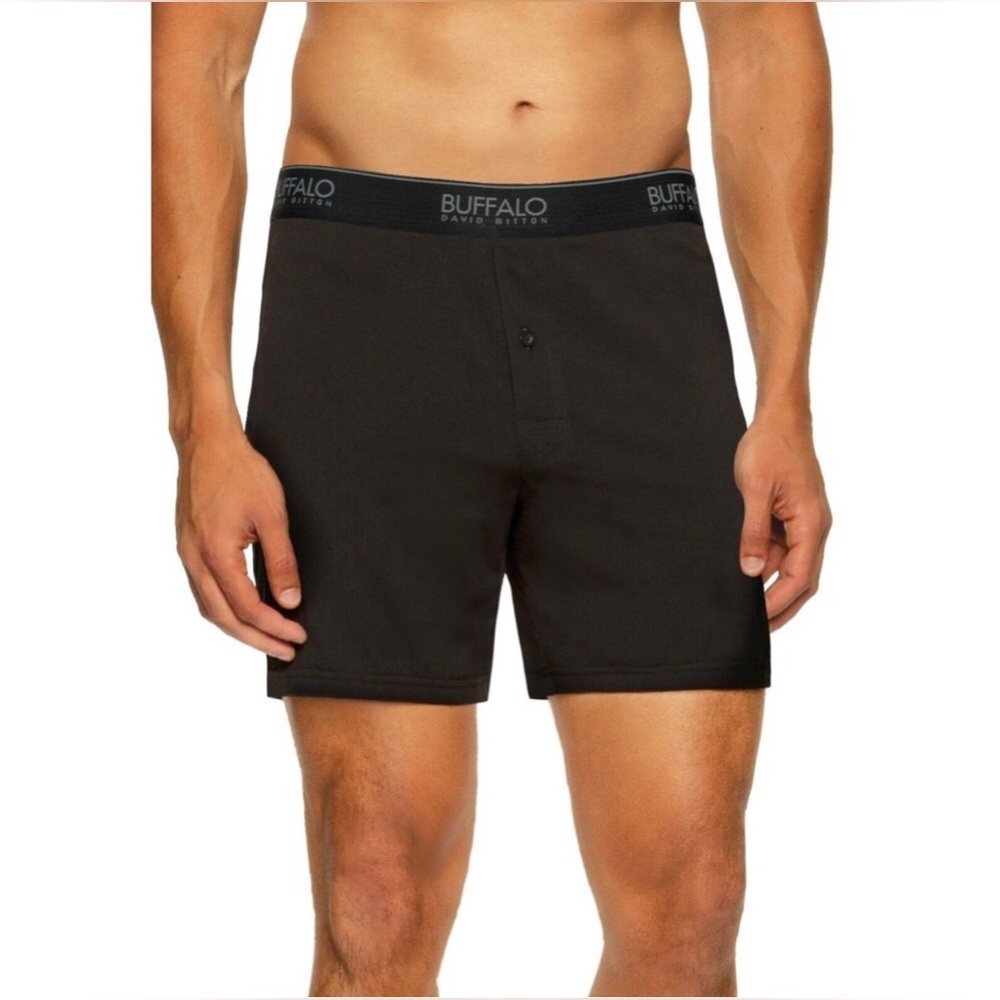 New！Buffalo David Bitton Knit Boxers Mens Cotton Modal Stretch 3pack